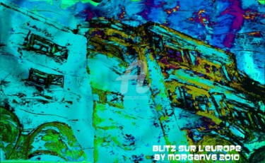 Malerei mit dem Titel "BLITZ SUR L'EUROPE" von Morganv6, Original-Kunstwerk