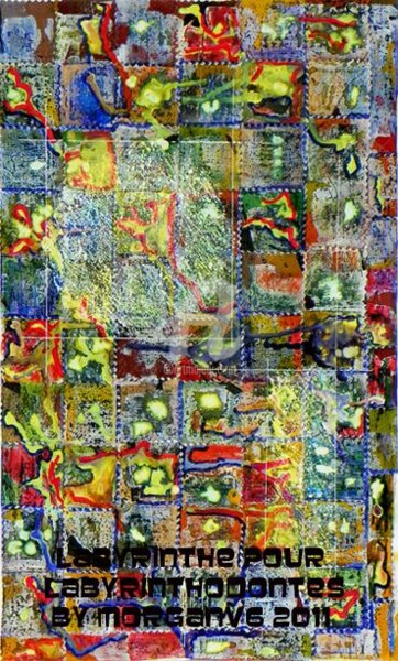 Peinture intitulée "labyrinthe pour lab…" par Morganv6, Œuvre d'art originale