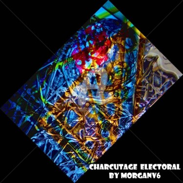 Peinture intitulée "Charcutage électoral" par Morganv6, Œuvre d'art originale
