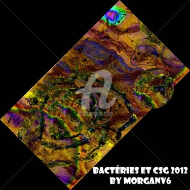 Peinture intitulée "bactéries et csg 20…" par Morganv6, Œuvre d'art originale