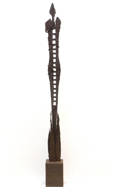 Sculpture intitulée "Verticale" par Morgese Giovanni, Œuvre d'art originale, Métaux