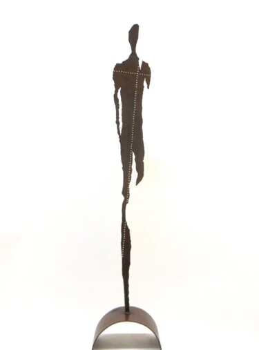 Sculpture titled "FIGURA SEGNATA" by Morgese Giovanni, Original Artwork, Metals