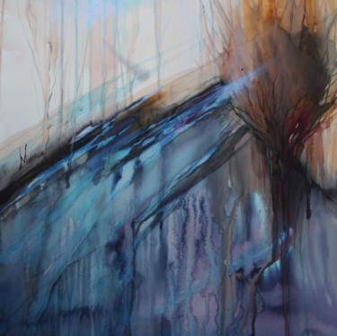 Картина под названием "песня воды" - Ирина Моргунова, Подлинное произведение искусства, Акварель