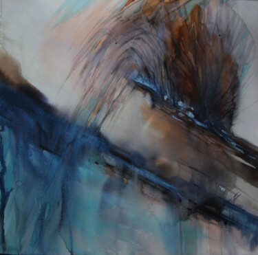 Картина под названием "песня воды2" - Ирина Моргунова, Подлинное произведение искусства, Акварель