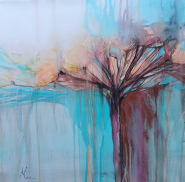 Картина под названием "сухоцветы 2" - Ирина Моргунова, Подлинное произведение искусства, Акварель