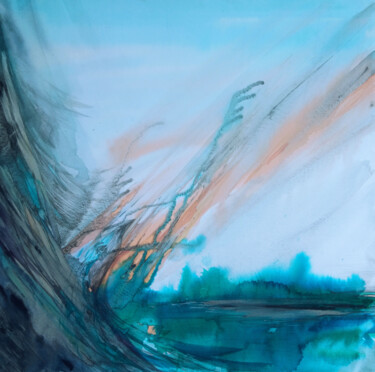 Картина под названием "полет2" - Ирина Моргунова, Подлинное произведение искусства, Акварель
