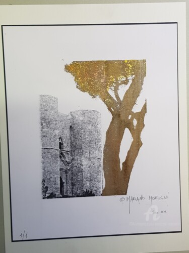 "Castel del Monte" başlıklı Baskıresim Mariano Moriconi tarafından, Orijinal sanat