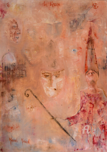 Pittura intitolato "la papessa" da Mariano Moriconi, Opera d'arte originale