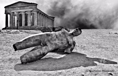 Fotografie getiteld "mitoraj agrigento" door Mariano Moriconi, Origineel Kunstwerk, Digitale fotografie