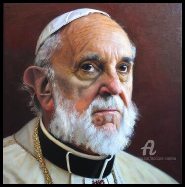 Arts numériques intitulée "Pope" par Mariano Moriconi, Œuvre d'art originale, Image générée par l'IA