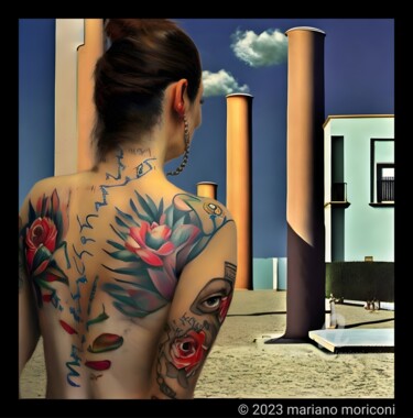 Digital Arts titled "Tatoo" by Mariano Moriconi, Original Artwork, AI generated image