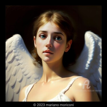 Painting titled "ang2" by Mariano Moriconi, Original Artwork, AI generated image
