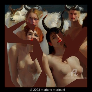 Digital Arts titled "Dem1" by Mariano Moriconi, Original Artwork, AI generated image