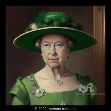 Digital Arts titled "Queen" by Mariano Moriconi, Original Artwork, AI generated image