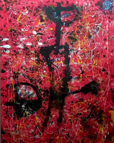 EL GUITARRISTA Pintura titulada "EL GUITARRISTA" por Arturo Morin, Obra de arte original, Acrílico