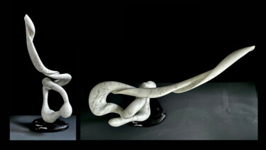 Escultura intitulada "il cambio" por Moris Bosa, Obras de arte originais, Pedra