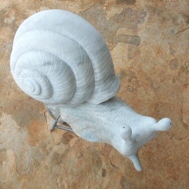 Sculpture titled "caracol" by Moris Bosa, Original Artwork, Stone