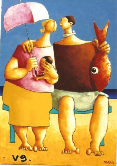 Malarstwo zatytułowany „Morosi Luciano (Oli…” autorstwa Luciano Morosi 1930 - 1994, Oryginalna praca, Inny