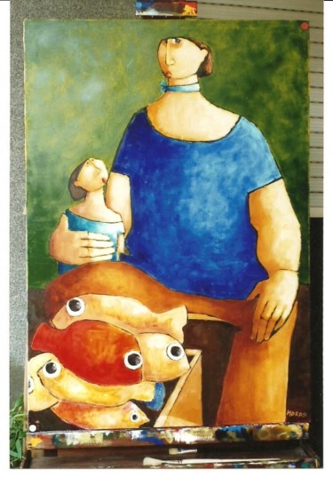 Pintura titulada "Morosi Luciano (Oli…" por Luciano Morosi 1930 - 1994, Obra de arte original, Otro