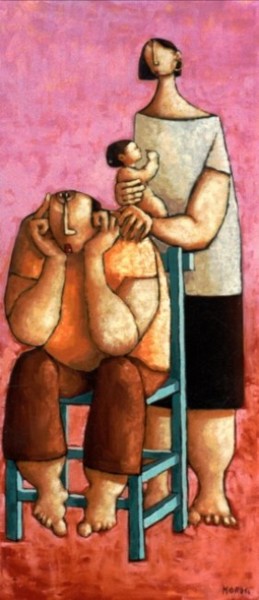 Peinture intitulée "Morosi Luciano (Oli…" par Luciano Morosi 1930 - 1994, Œuvre d'art originale, Autre