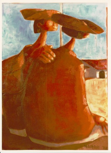 Peinture intitulée "magoa de boiadero" par Luciano Morosi 1930 - 1994, Œuvre d'art originale, Huile