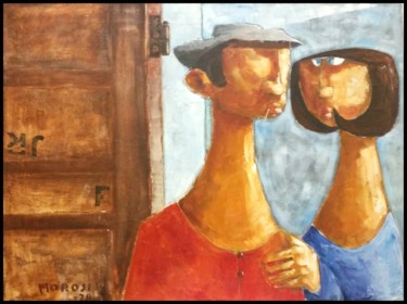 Pittura intitolato "Olio su Tela 1978" da Luciano Morosi 1930 - 1994, Opera d'arte originale, Olio
