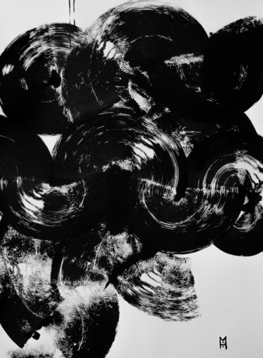 COMP16 - original abstract art Painting titled "COMP16 - original a…" by Moro Sphinx, Original Art, Ink
