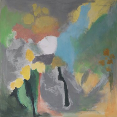 Malerei mit dem Titel "Fleurs" von Morris Vet, Original-Kunstwerk, Acryl