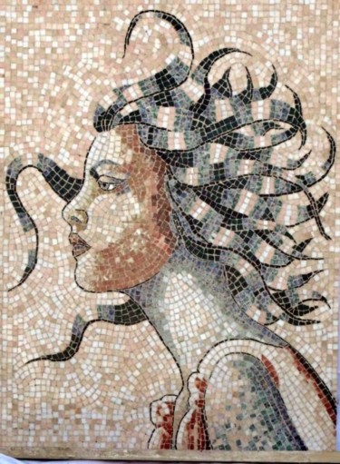 Artisanat intitulée "Rosa Medusa" par Stéphanie Dupire, Œuvre d'art originale