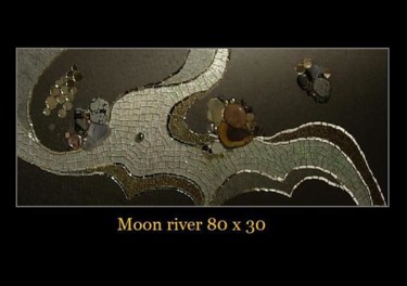 Artisanat intitulée "Moon river" par Marie-Laure Bourbon, Œuvre d'art originale