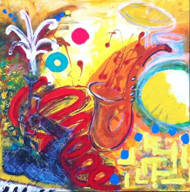 Painting titled "Jazz" by Mosch, Original Artwork, Acrylic