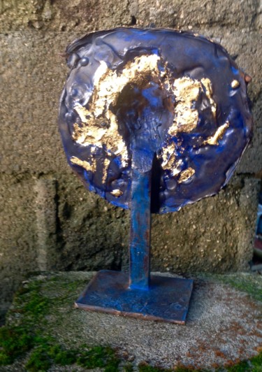 Sculpture titled "PHEBUS II -verso" by Michel Moskovtchenko, Original Artwork, Metals