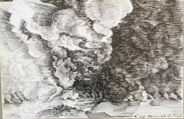 Drawing titled "NUAGES" by Michel Moskovtchenko, Original Artwork