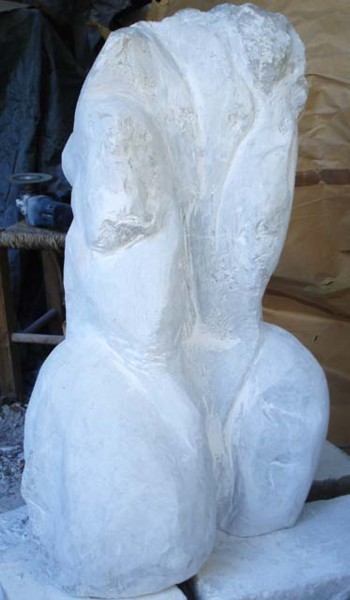 Sculpture titled "2007 TRONC - (autre…" by Michel Moskovtchenko, Original Artwork, Stone
