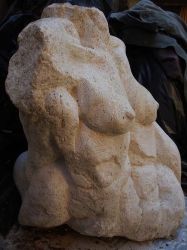 Sculpture titled "RUBENS - (autre vue…" by Michel Moskovtchenko, Original Artwork, Stone