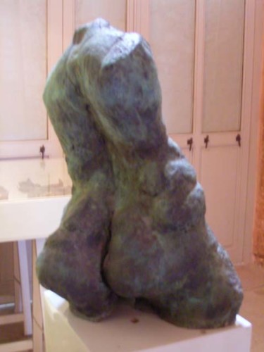 Sculpture titled "Buste 322 -  3/4 dos" by Michel Moskovtchenko, Original Artwork, Metals