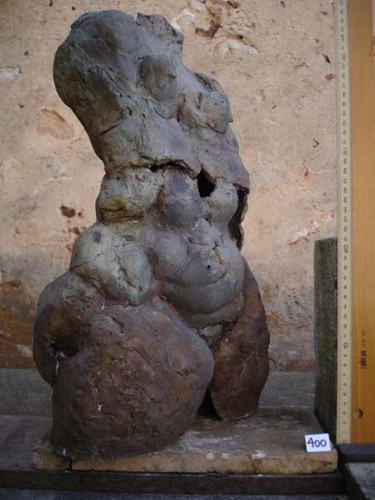 Sculpture intitulée "Torse 400  - 3/4 fa…" par Michel Moskovtchenko, Œuvre d'art originale, Métaux