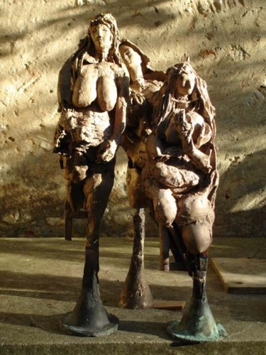 Sculpture intitulée "2008 Les pleureuses…" par Michel Moskovtchenko, Œuvre d'art originale