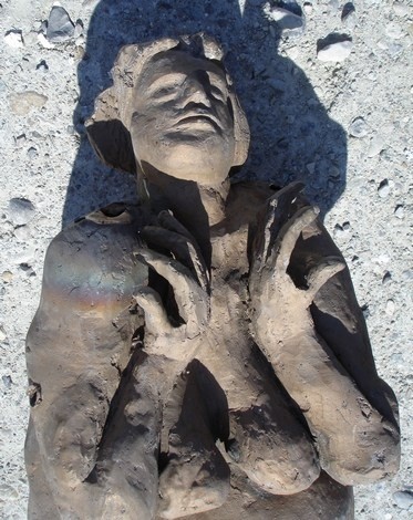 Sculpture intitulée "Sous la douche - h" par Michel Moskovtchenko, Œuvre d'art originale, Métaux