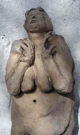 Sculpture intitulée "Sous la douche - j" par Michel Moskovtchenko, Œuvre d'art originale