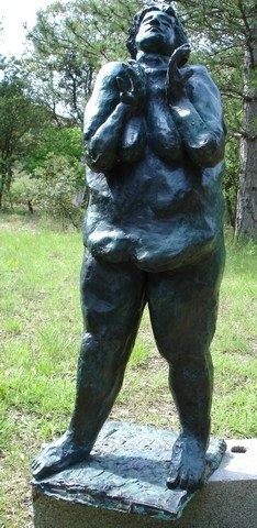 Sculpture intitulée "Sous la douche - 1" par Michel Moskovtchenko, Œuvre d'art originale, Métaux