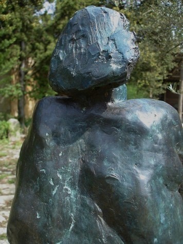 Sculpture intitulée "Sous la douche -" par Michel Moskovtchenko, Œuvre d'art originale, Métaux