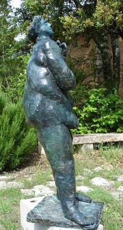 Скульптура под названием "Sous la douche -" - Michel Moskovtchenko, Подлинное произведение искусства, Металлы
