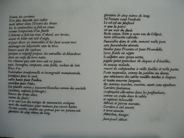 Gravures & estampes intitulée "1978 TEXTE JEAN PAU…" par Michel Moskovtchenko, Œuvre d'art originale, Eau-forte