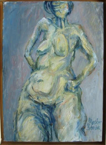 Peinture intitulée "ANNIE C." par Michel Moskovtchenko, Œuvre d'art originale, Huile