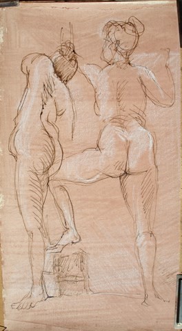 Drawing titled "LAURENCE POSANT A A…" by Michel Moskovtchenko, Original Artwork, Other