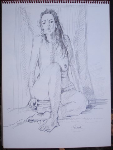 Drawing titled "QUELQUE CHOSE A RED…" by Michel Moskovtchenko, Original Artwork, Other
