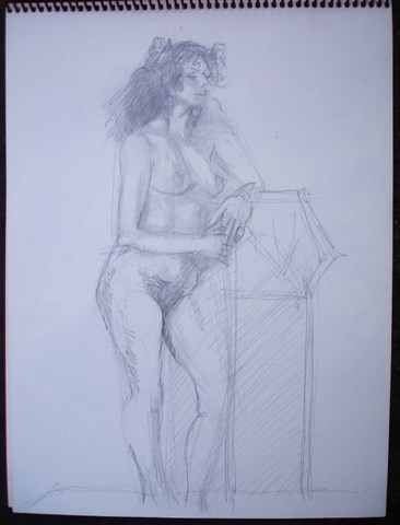 Drawing titled "SERIEUSE" by Michel Moskovtchenko, Original Artwork, Other