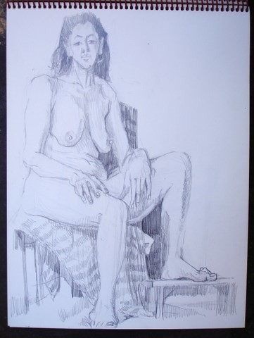 Drawing titled "ABANDON" by Michel Moskovtchenko, Original Artwork, Other
