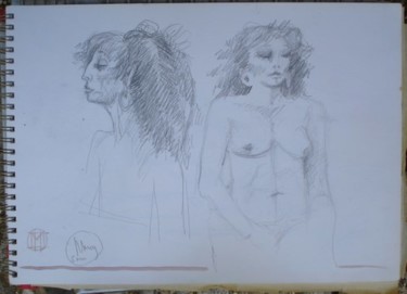 Drawing titled "NANCY A LACOSTE 1989" by Michel Moskovtchenko, Original Artwork, Other